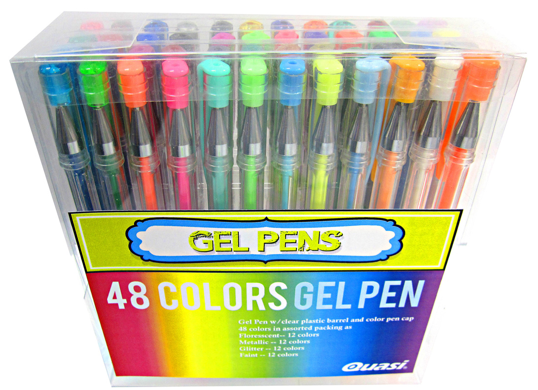 Multi Color Bright Coloring Gel Pens Set - Neupex co.